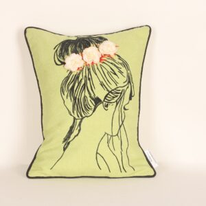 Hand Painted Cushion Cover (Code - LRCC7)